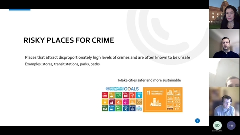 Thumbnail for Risky Places: Measuring risk at places, Prof Martin Andresen, 9th Dec 2021