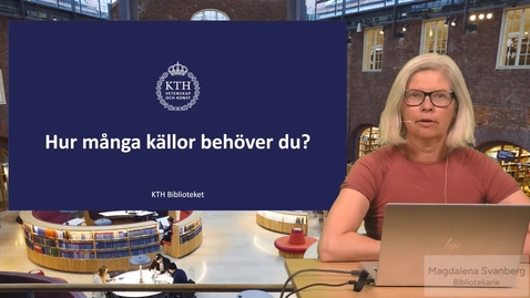 Thumbnail for Hur många källor behöver du?
