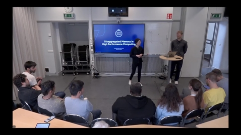 Thumbnail for Jacob Wahlgren 50pc seminar - Disaggregated Memory in High Performance Computing