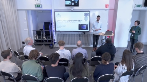 Thumbnail for Gabin Schieffer - Exploring Matrix Cores and Tensor Cores for Accelerating Parallell Applications on GPU