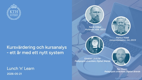 Thumbnail for Kursvärdering och kursanalys - ett år med nytt system