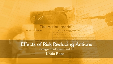 Thumbnail for Effects of Risk Reducing Actions