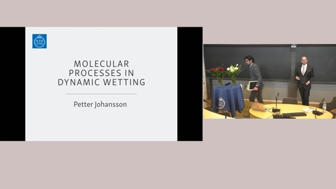 Thumbnail for Petter Johansson's dissertation, F3, 16 april 2020, 9.00 (full capture)