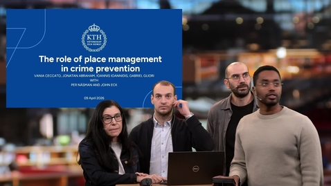 Thumbnail for The role of place management in crime prevention – Results from Stockholm and Växjö
