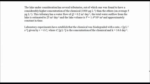 Thumbnail for Toxic chemicals in lakes - Conceptual model