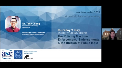 Thumbnail for Dr. Tony Cheng - The Policing Machine: Enforcement, Endorsements, &amp; the Illusion of Public Input