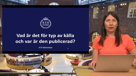 Thumbnail for Vad är det för en typ av källa och var är den publicerad?