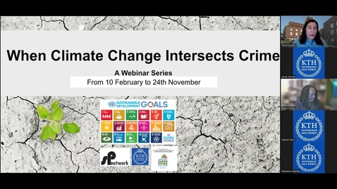Thumbnail for When climate change intersects crime: ‘‘Climate Justice and Climate Litigation” with Dr Angus Nurse