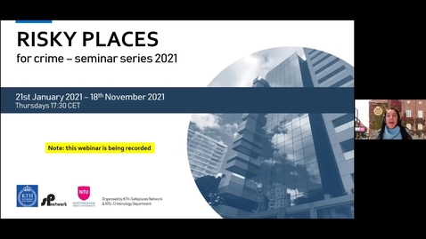 Thumbnail for Risky Places: Open drug markets as risky places for shootings by Dr. Manne Gerell 