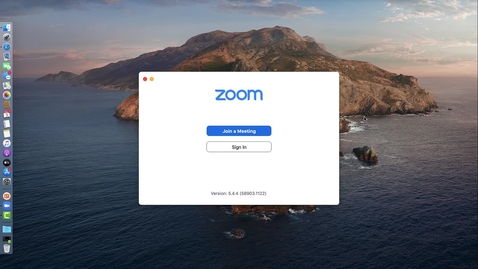 Thumbnail for Installation av Zoom på macOS