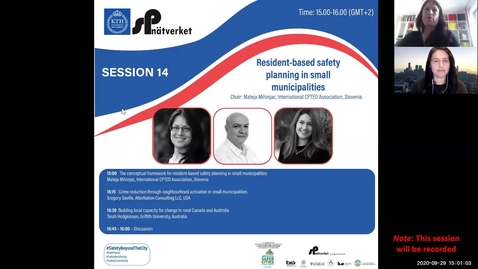 Thumbnail for Session 14 - Resident-based safety planning in small municipalities