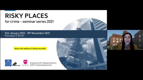 Thumbnail for Risky Places: Crime absorbers, crime radiators as risky places, Prof Kate Bowers, UCL