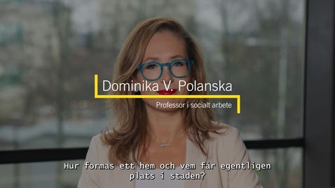 Thumbnail for Dominika Vergara Polanska, professor i socialt arbete 2026