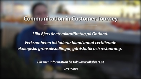 Thumbnail for Module 7: Kommunikation i kundresan. Lilla Bjers