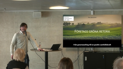 Thumbnail for PopVet: Erik Bengtson, "Företags gröna retorik"