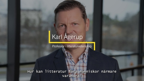 Thumbnail for Karl Ågerup, professor i litteraturvetenskap 2026