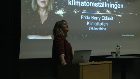 Thumbnail for Frida Berry Eklund – Hur AI, öppen data och PR ökar trycket i klimatomställningen