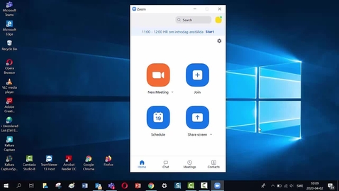 Thumbnail for Zoom skrivbordsapp -  ett enkelt sätt att starta och planera möten