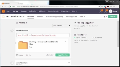Thumbnail for Länka till innehåll vi anslag i studiewebben