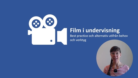 Thumbnail for Grundprinciper när du börjar spela in film