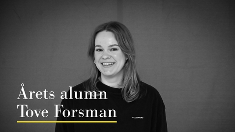 Thumbnail for Årets alumn 2023 Tove Forsman
