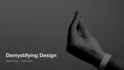 Thumbnail for Stefano Oliva – Demystifying design / 2019