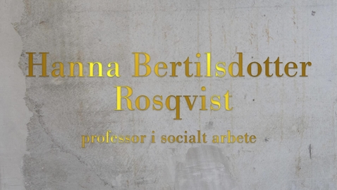 Thumbnail for Hanna Bertilsdotter-Rosqvist, professor i socialt arbete