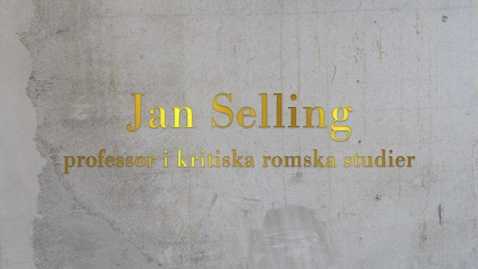 Thumbnail for Jan Selling, professor i kritiska romska studier