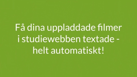 Thumbnail for Automattexta din film via studiewebben
