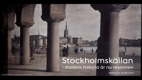 Thumbnail for Helena A Andersson – Stockholmskällan / 2017