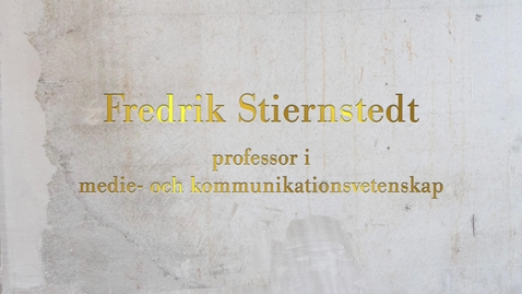 Thumbnail for Fredrik Stiernstedt, professor i medie- och kommunikationsvetenskap