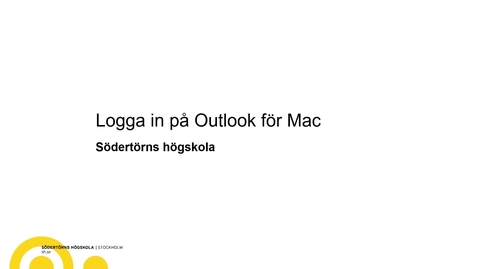 Thumbnail for Logga in på Outlook för Mac