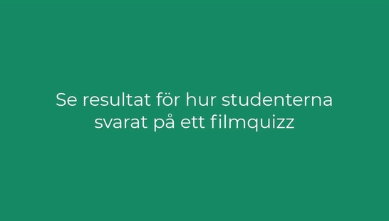 Se hur studenterna svarat på ett videoquiz 