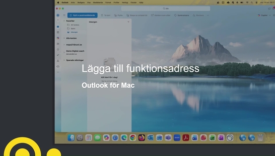 Lägga till funktionsbrevlåda Outlook för Mac