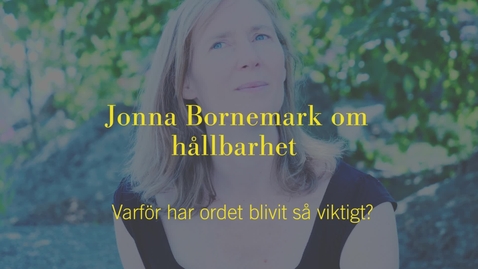 Thumbnail for &quot;Det absurda med begreppet är hur vi förhåller oss till framtiden&quot;