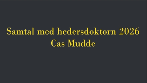 Thumbnail for Cas Mudde_utan undertext