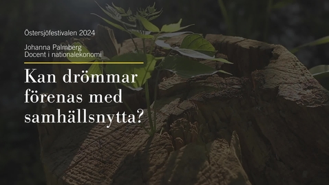 Thumbnail for Östersjöfestivalen 2024_ Kan drömmar förenas med samhällsnytta?