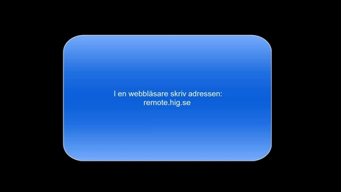 Thumbnail for Login to remote.hig.se and find SketchUp application