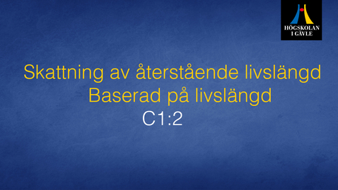 Thumbnail for Skattning av återstående livslängd - Modul C1:2