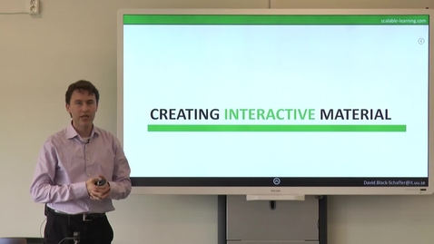 Thumbnail for 2_David Black-Schaffer - Active learning in the Classroom and online Del 2 av 2