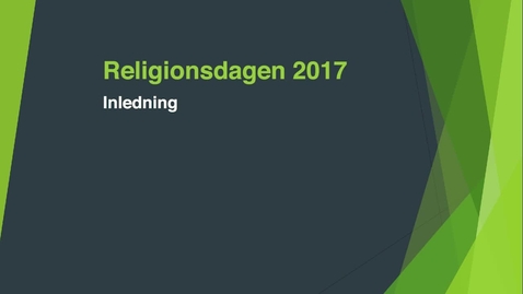 Thumbnail for Religionsdagen 2017 - inledning