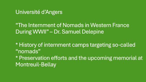 Thumbnail for The Internment of Nomads in Western France During WWII