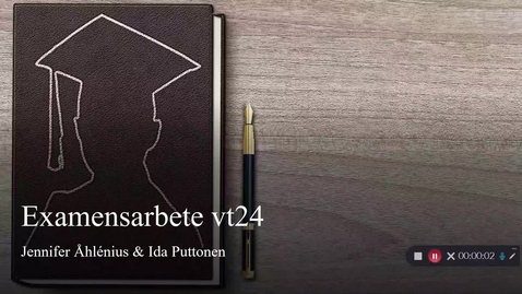 Thumbnail for Examensarbete presentation