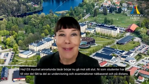 Thumbnail for Rektors sommarhälsning till studenter 2021