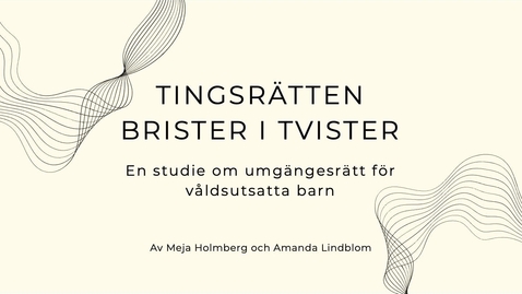 Thumbnail for Meja Holmberg &amp; Amanda Lindblom