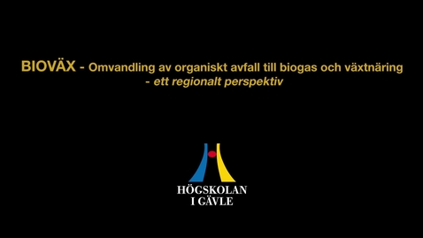 Thumbnail for Informationsfilm BIOVÄX