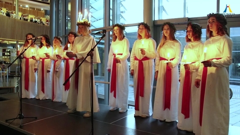 Thumbnail for Gävle Lucia besöker Högskolan