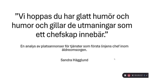 Thumbnail for Sandra Hägglund