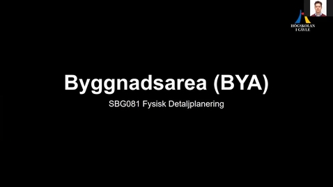 Thumbnail for Byggnadsarea - BYA