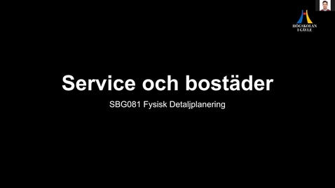 Thumbnail for Service och bostäder